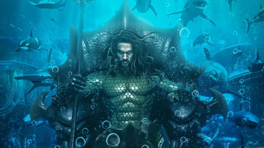 King Jason Momoa Aquaman Movie Wallpaper Background Min