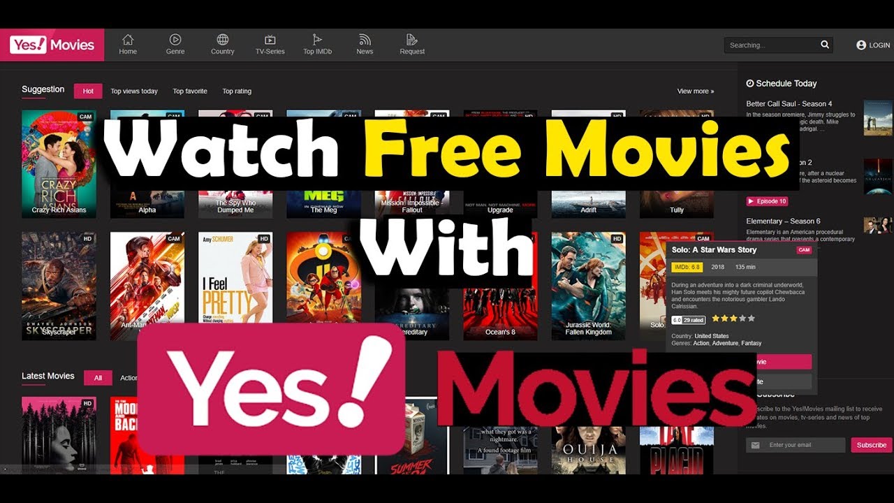 YesMovies - watch FREE streaming movies online & TV shows